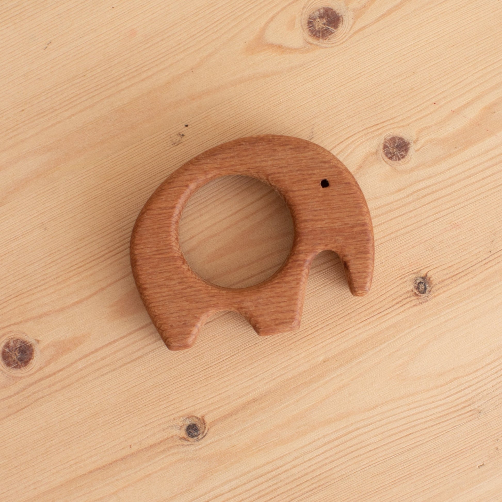 Wooden Elephant Teether by Avdar - Wood Wood Toys Canada's Favourite Montessori Toy Store