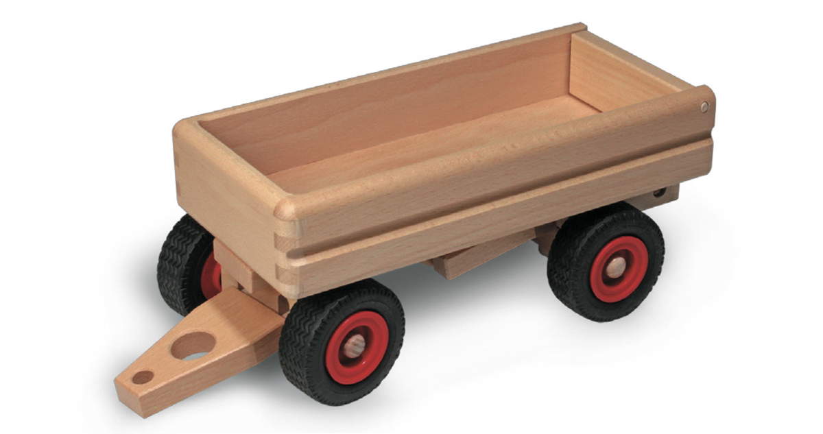 Fagus Dump Truck Trailer - Wooden Play Vehicles from Germany
