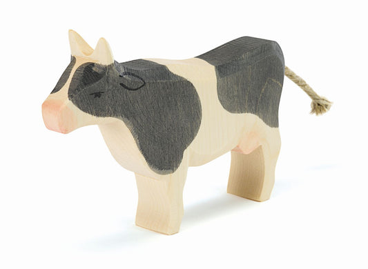 Cow Black & White Standing - Ostheimer Wooden Toys