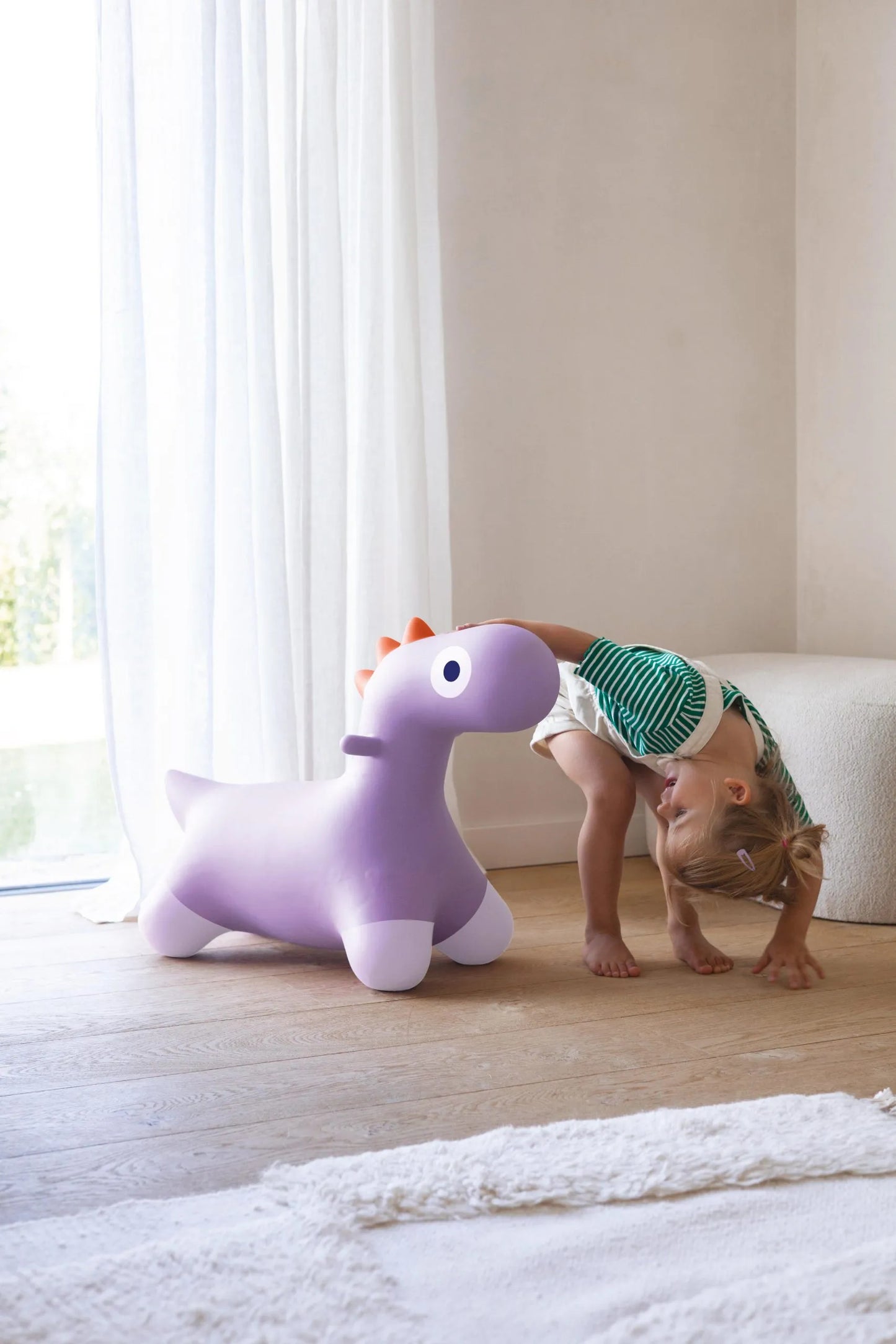 (DAMAGED BOX) Hoppi Bouncing Dinosaur Lavender - Quut