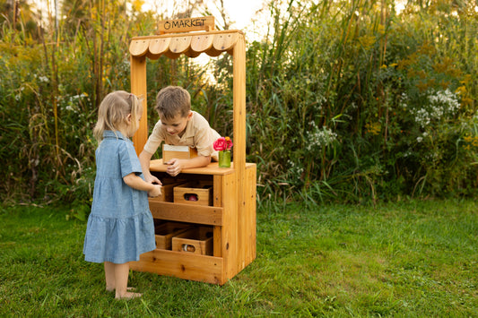 Stand du marché aux cèdres / Théâtre de marionnettes / Magasin de jeux