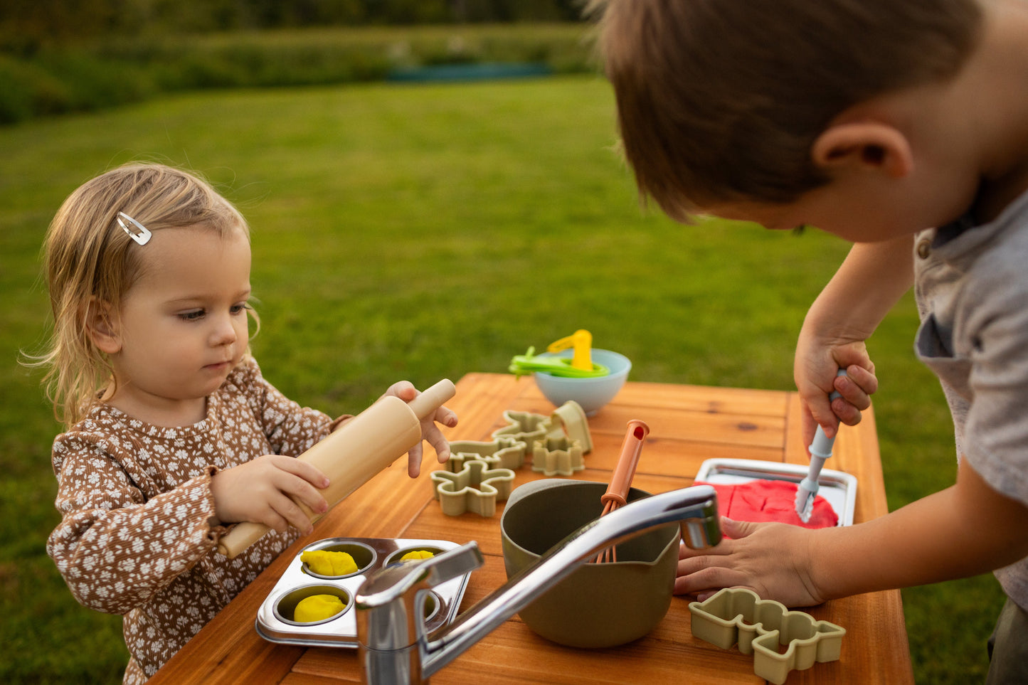 One Sink Simple Mud Kitchen