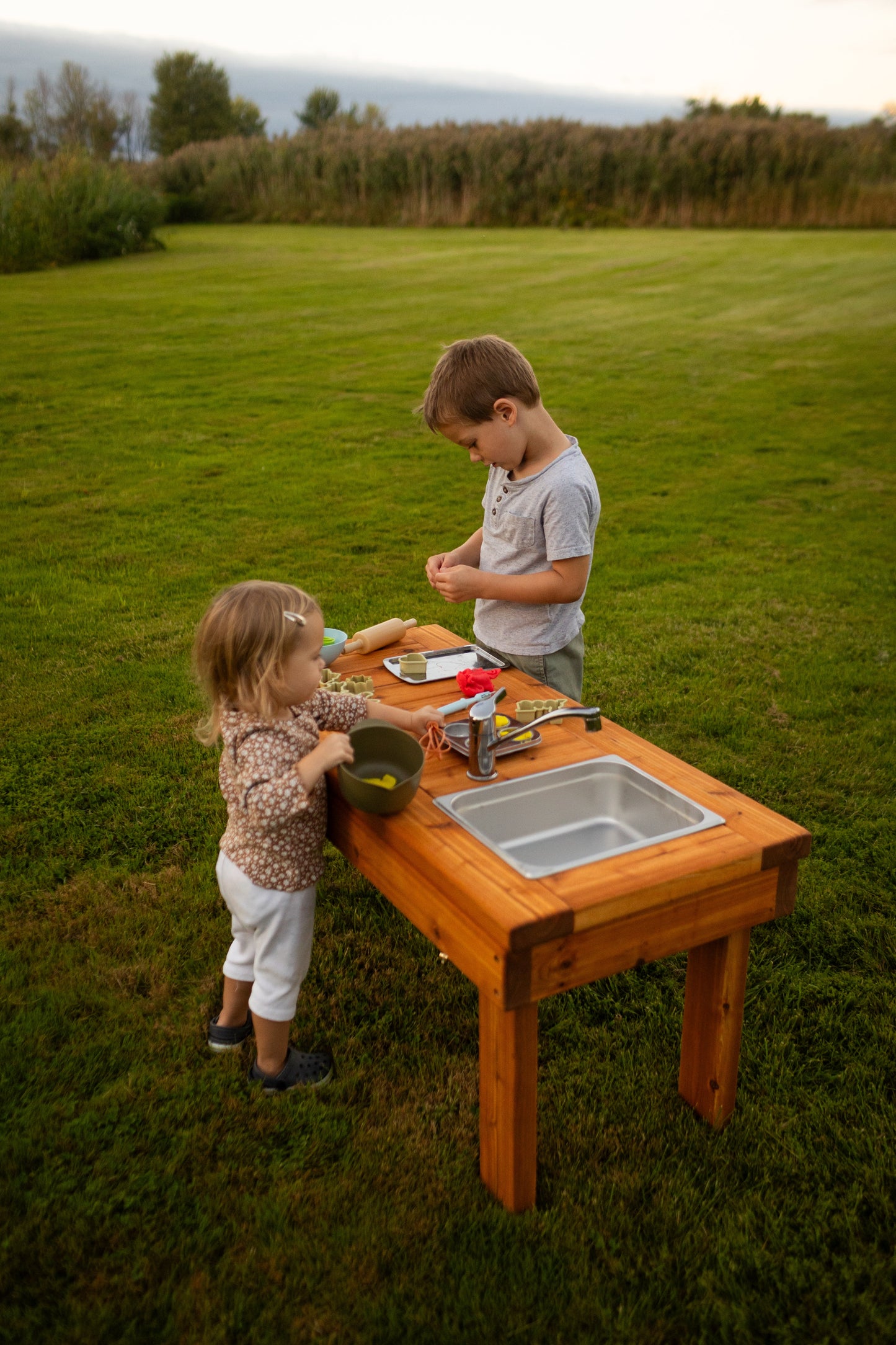 One Sink Simple Mud Kitchen
