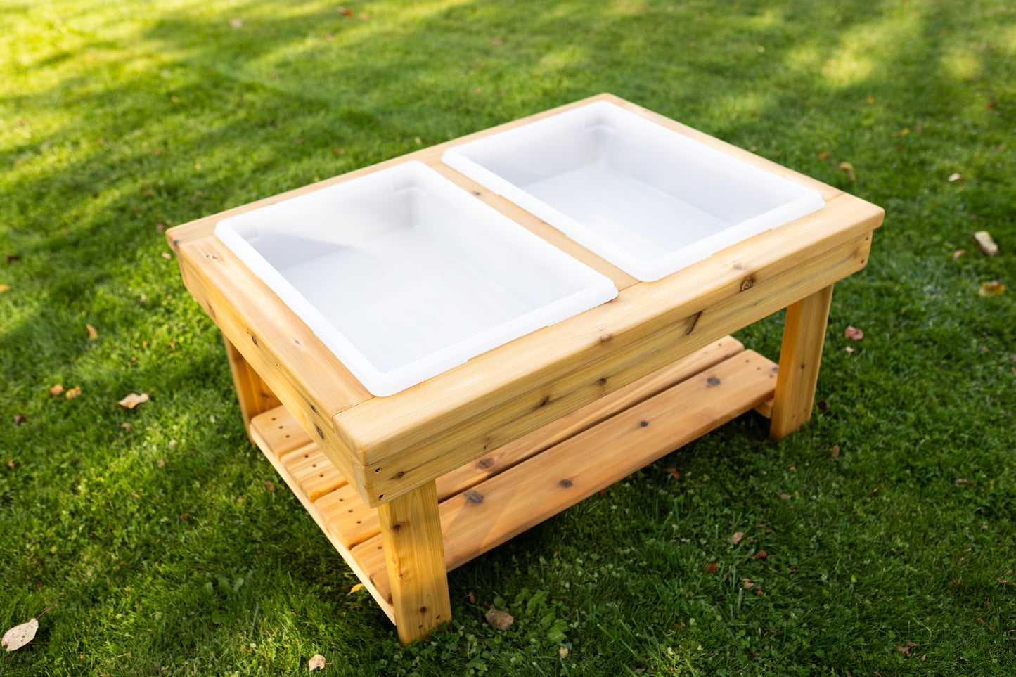 Extra Large 2 Bin Outdoor Sensory Table