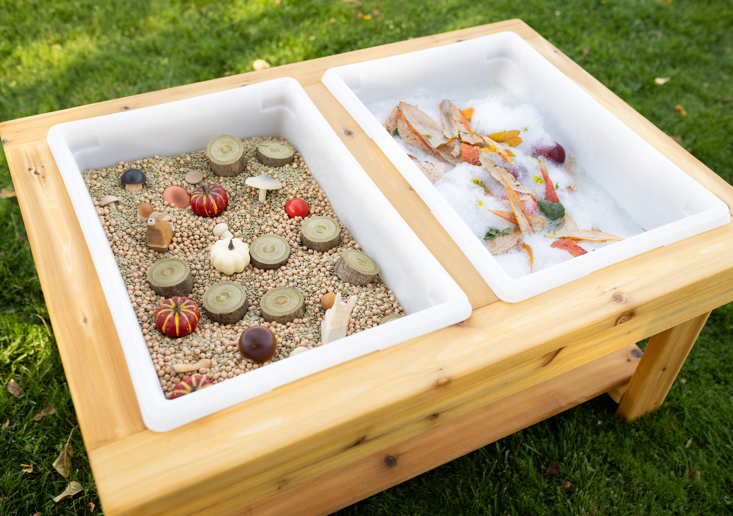 Extra Large 2 Bin Outdoor Sensory Table