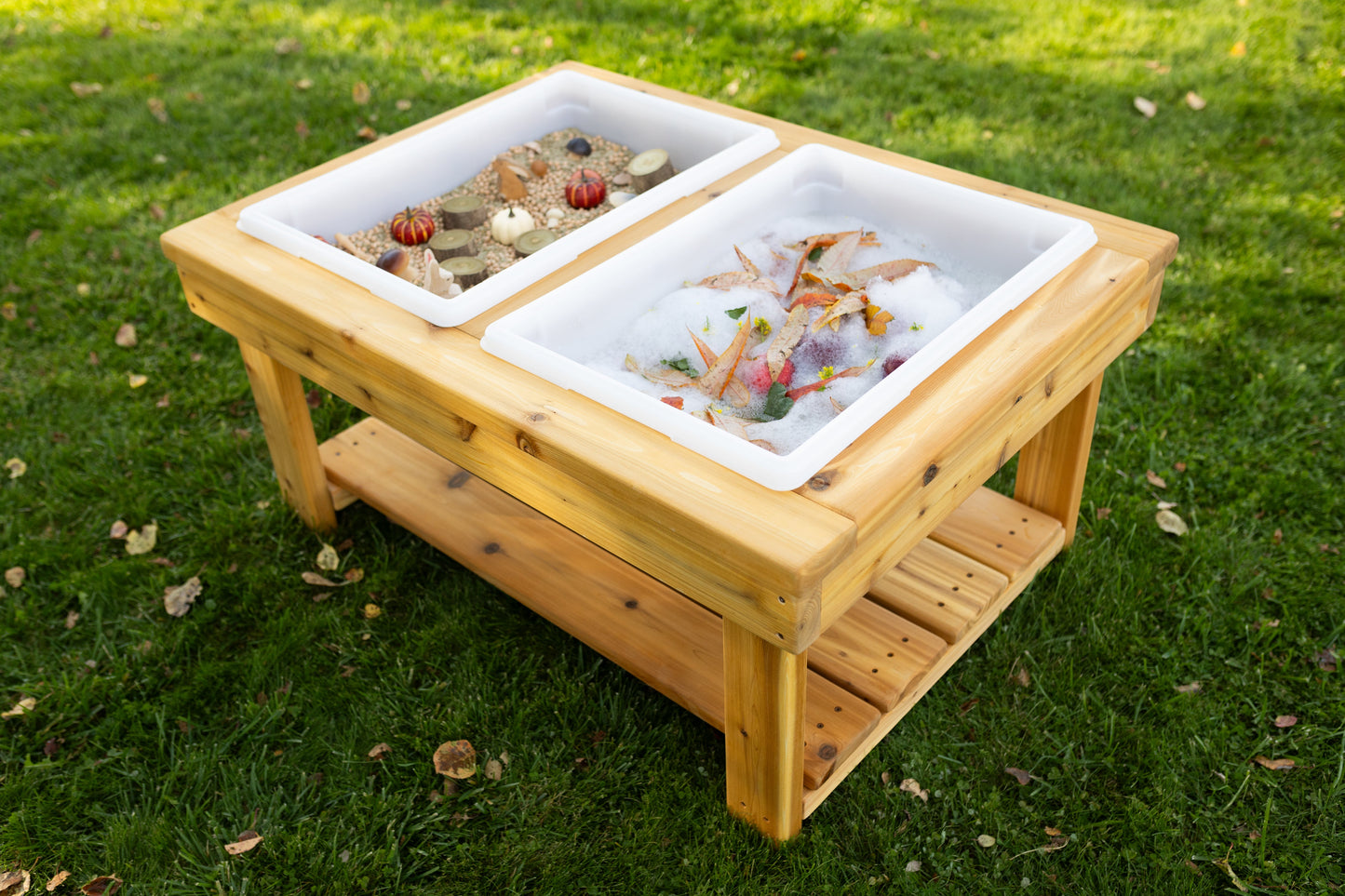 Extra Large 2 Bin Outdoor Sensory Table