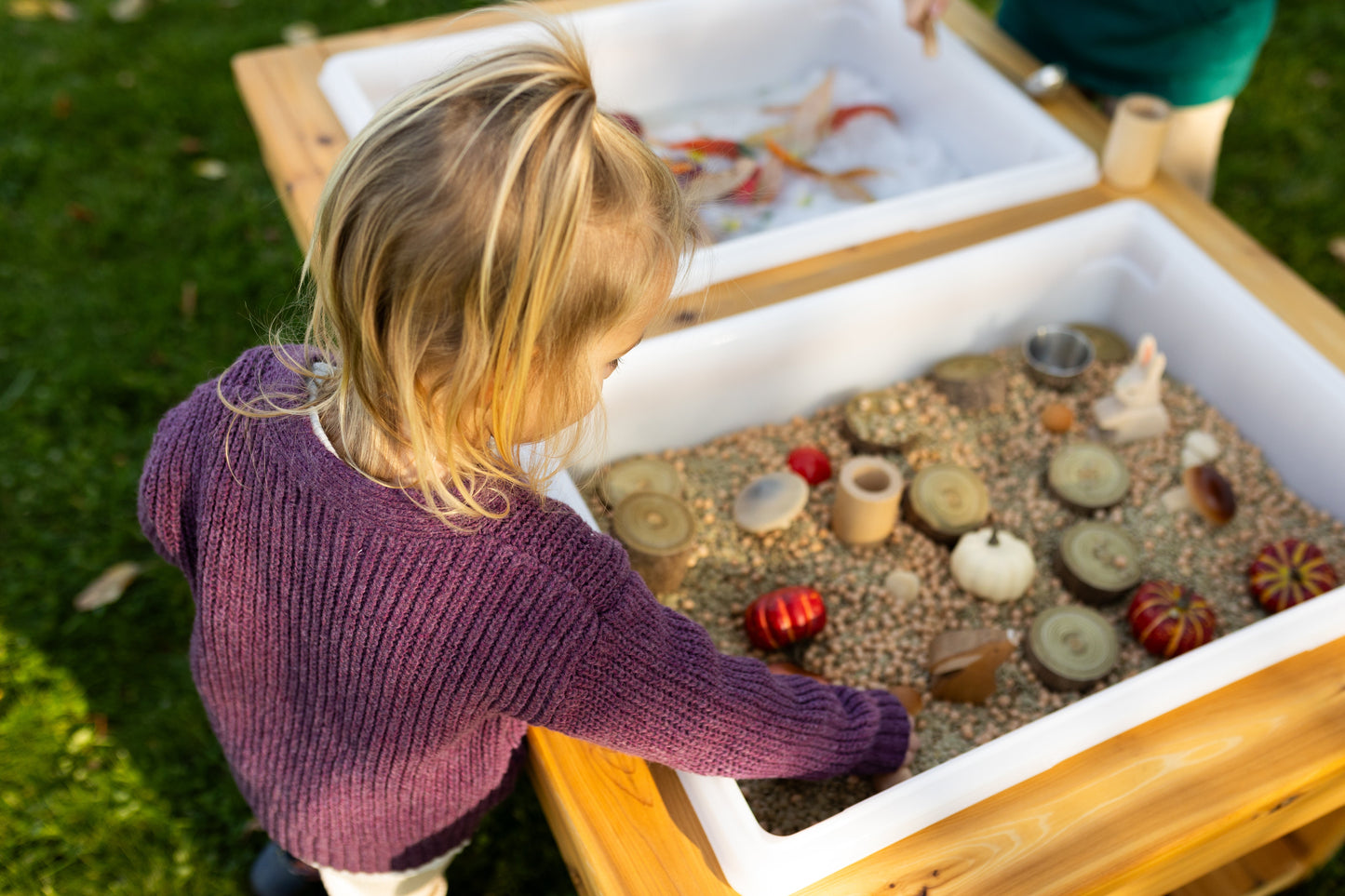 Extra Large 2 Bin Outdoor Sensory Table