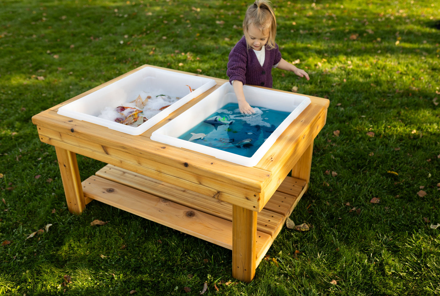 Extra Large 2 Bin Outdoor Sensory Table