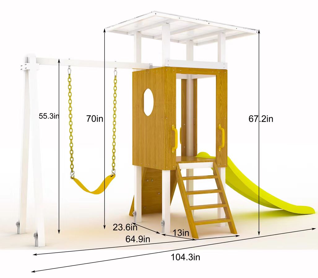 Forest Small - Outdoor Toddler Swing set by Avenlur