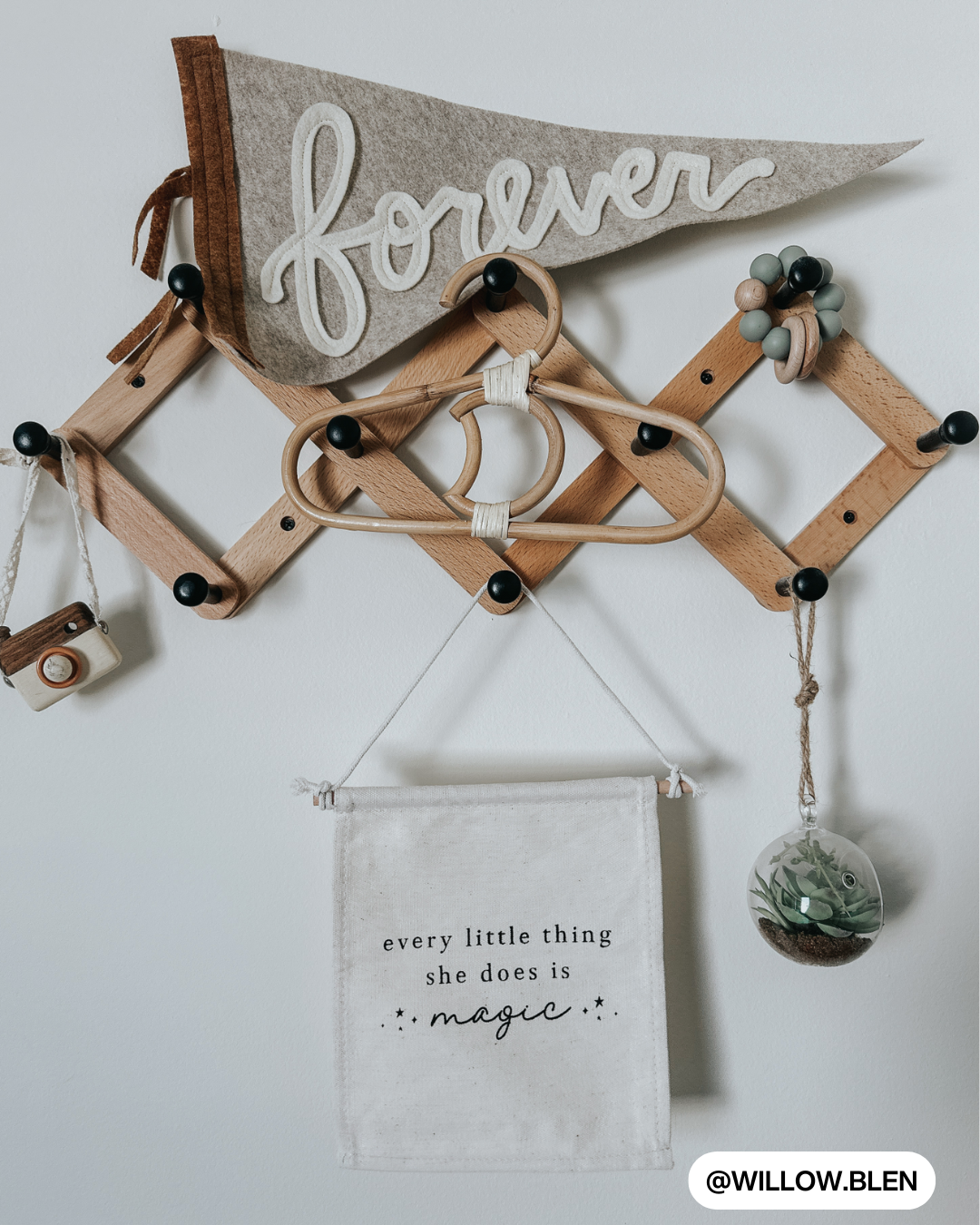 Every Little Thing She Does Is Magic Canvas Hang Sign