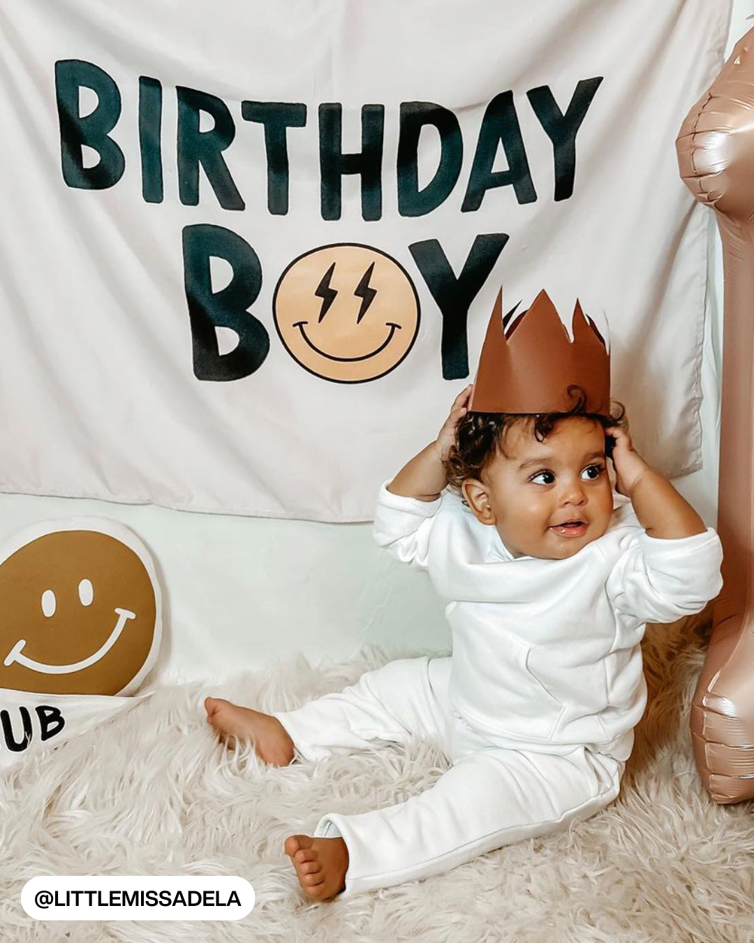 Birthday Boy Banner (Smiley)
