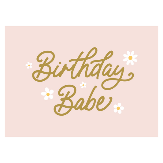 Bannière d'anniversaire pour bébé (marguerites)