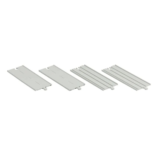 (DAMAGED BOX) Rubber Road & Rail Expansion Tracks - Set A - by Plantoys