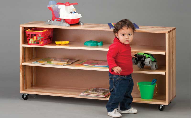 Adjustable Toddler Height Shelf Unit (26") - Made in Canada