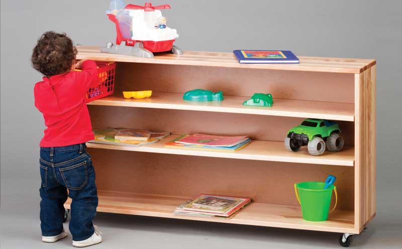 Adjustable Toddler Height Shelf Unit (26") - Made in Canada