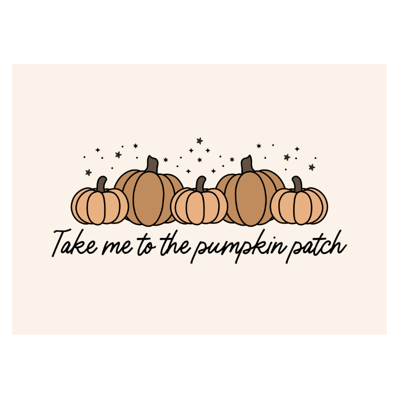 Take Me To The Pumpkin Patch Banner