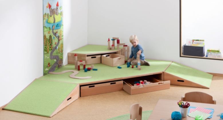 HABA Pro Corner Platform "A" with Carpet 1846255