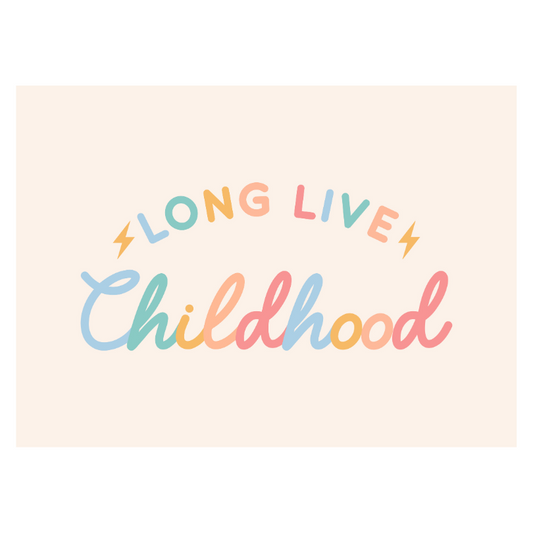 Long Live Childhood Banner (Pastel)