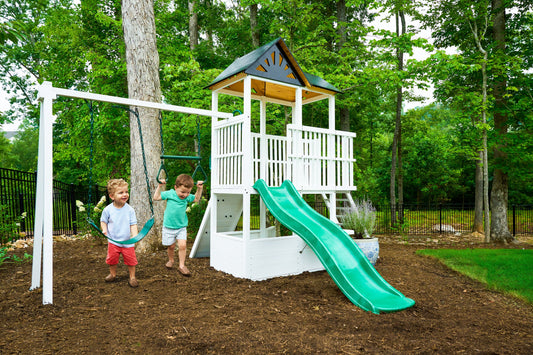 Craftsman - Modern Backyard Outdoor Swing Set by Avenlur