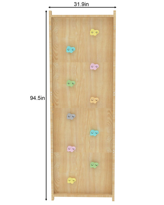 Add-On Rock Wall Panel for 95" Modular Walnut Swedish Ladder by Avenlur