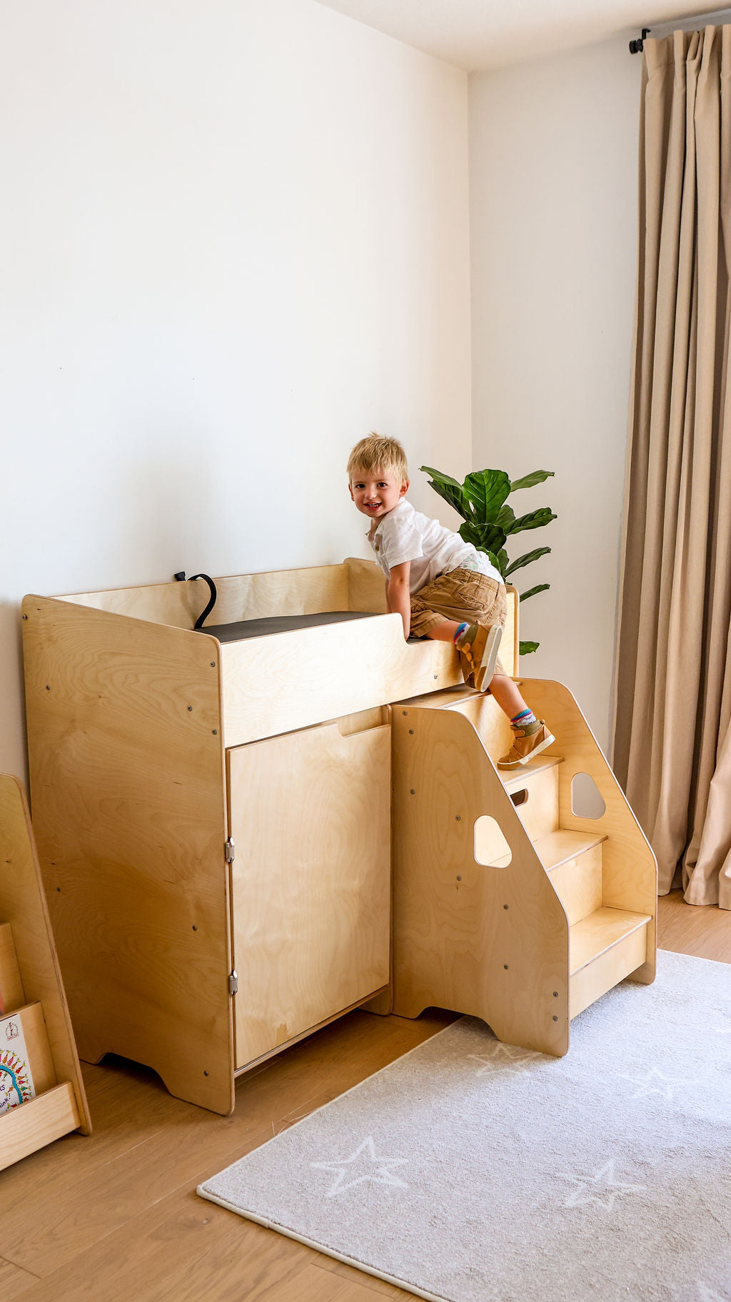 Changing Station with Stairs - by Fern Kids (Made in Canada)