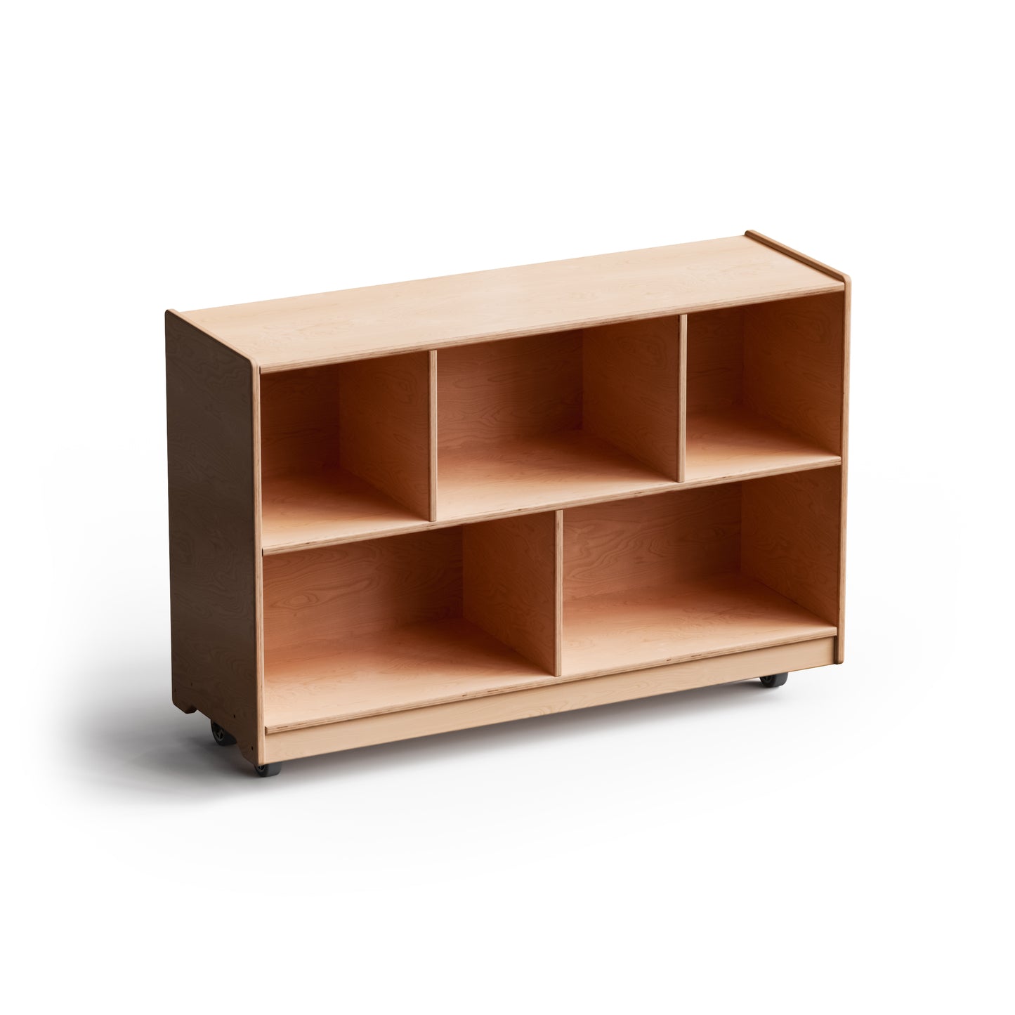 MontShelf Birch Backed One Shelf with Vertical Divider - by Fern Kids (Made in Canada)