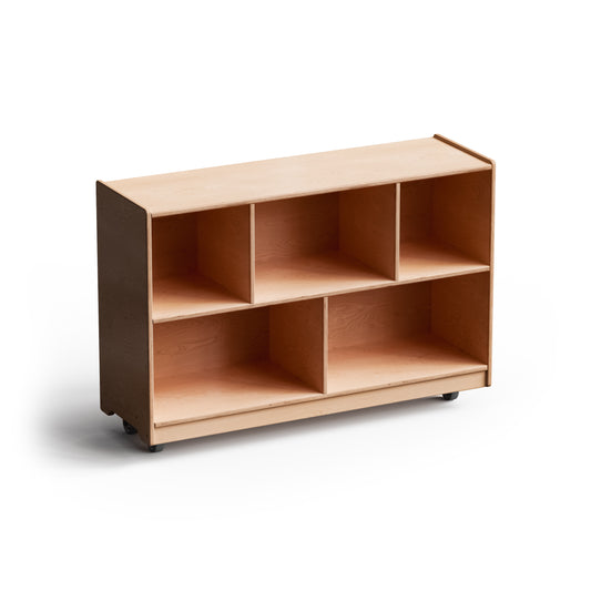 MontShelf Birch Backed One Shelf with Vertical Divider - by Fern Kids (Made in Canada)