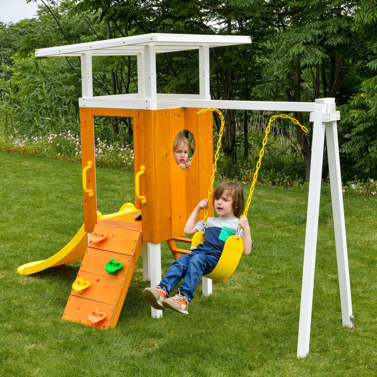 Forest Small - Outdoor Toddler Swing set by Avenlur