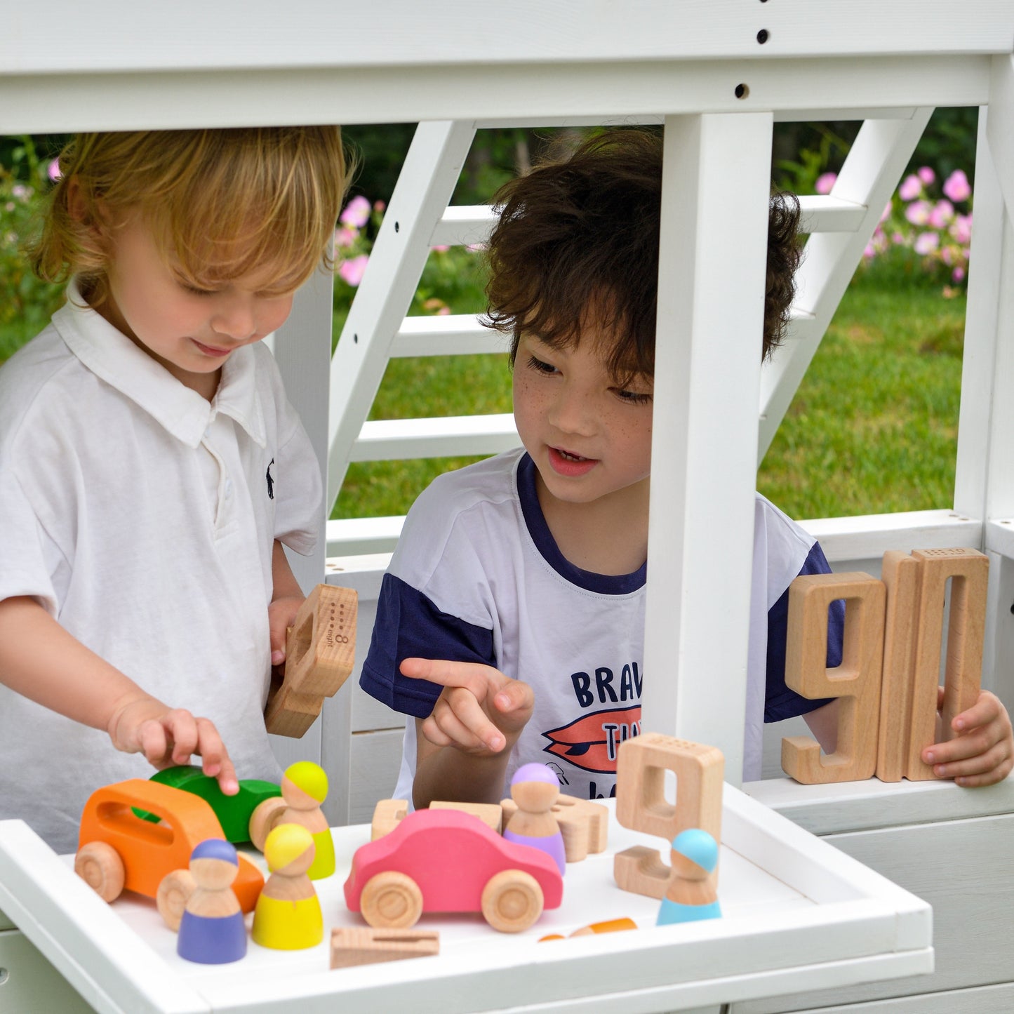 Artisan - Ensemble de balançoires d'extérieur modernes pour jardin par Avenlur