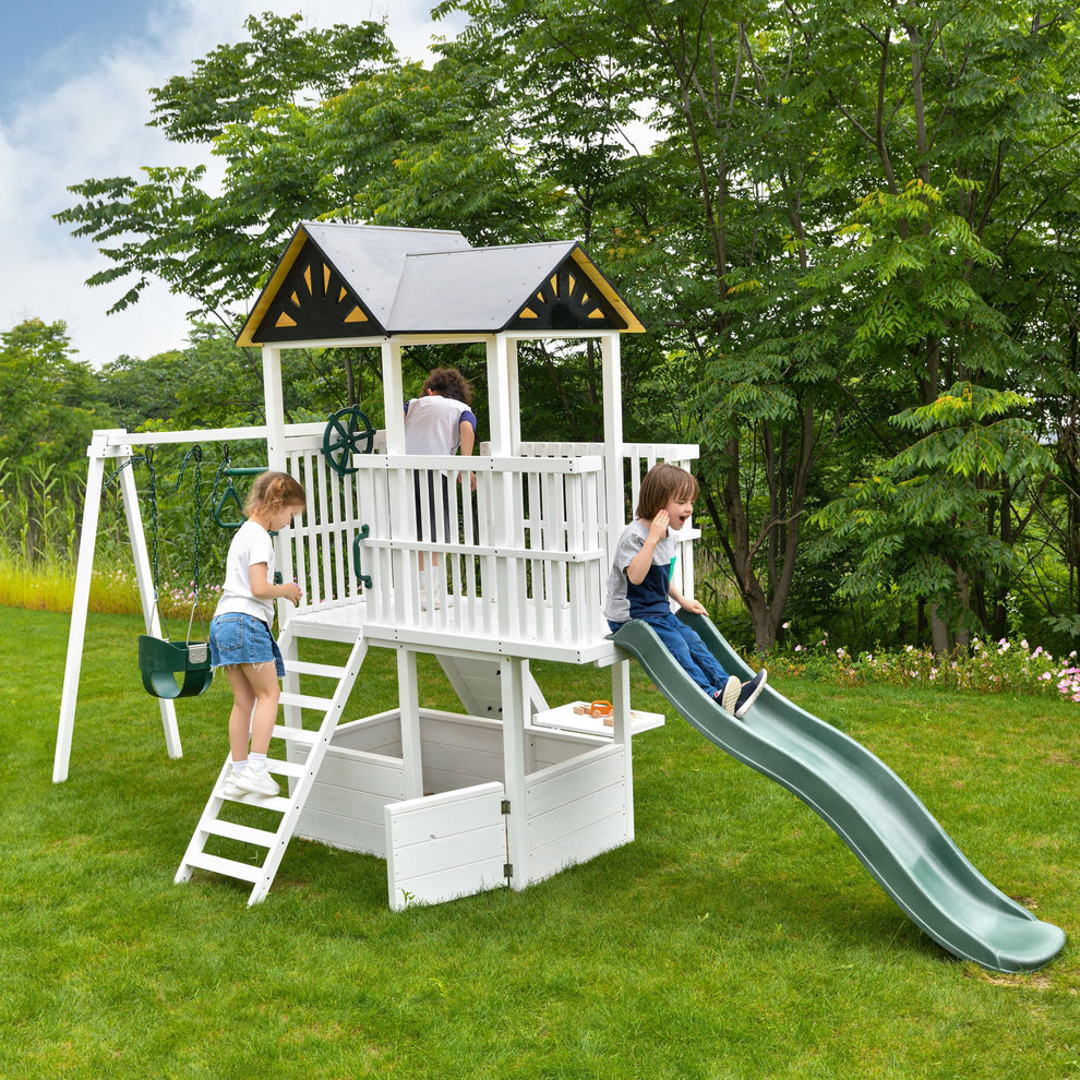Craftsman - Modern Backyard Outdoor Swing Set by Avenlur – Wood Wood Toys