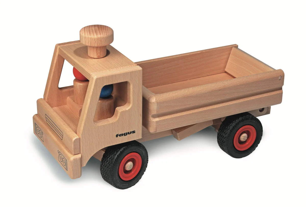 Fagus Dump Truck - Véhicules de jeu en bois d'Allemagne
