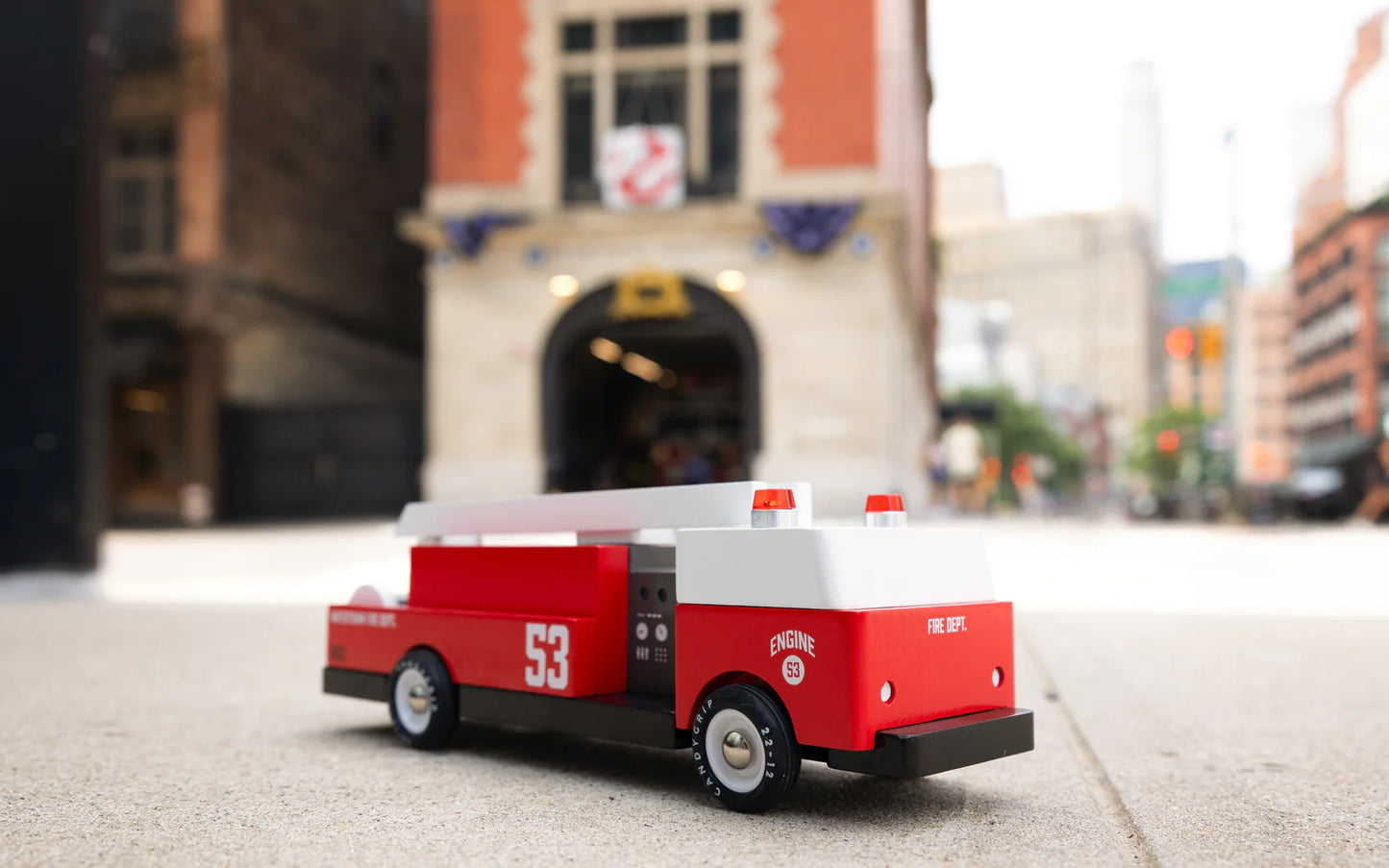 Candylab Toys Engine 53 - Modern Vintage Fire Truck – Wood Wood Toys