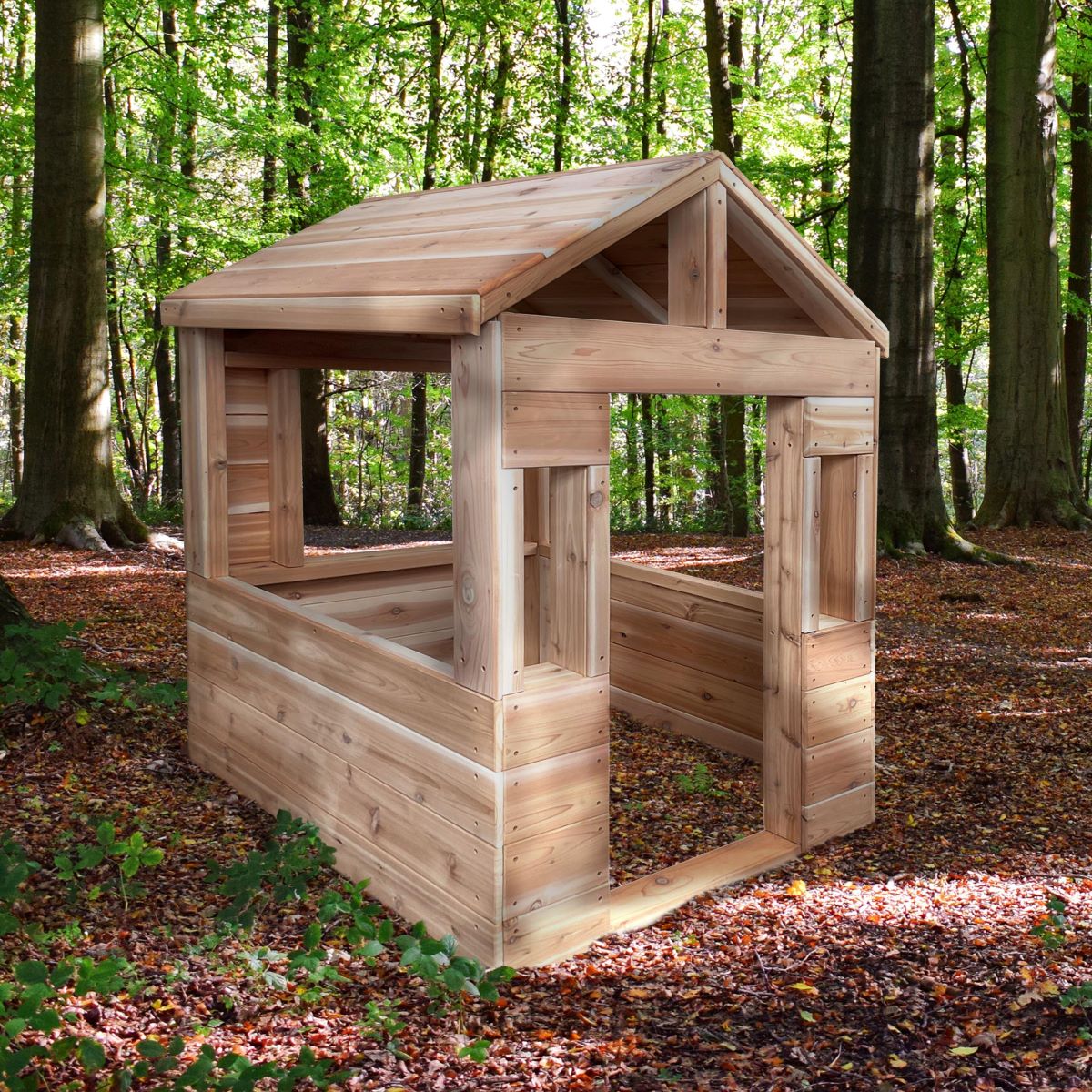 Outdoor Cedar Playhouse Just Playing Made in Canada