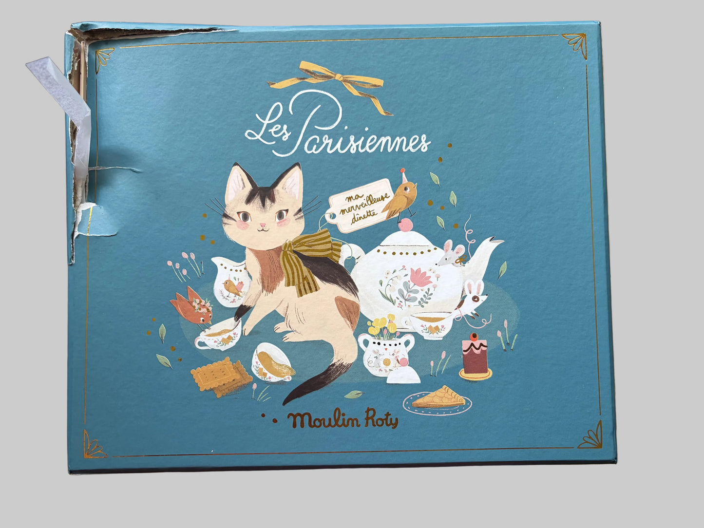 (DAMAGED BOX)  Parisiennes - Ceramic Tea Set by Moulin Roty