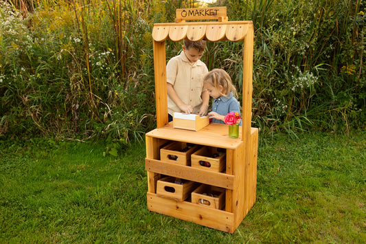 Stand du marché aux cèdres / Théâtre de marionnettes / Magasin de jeux