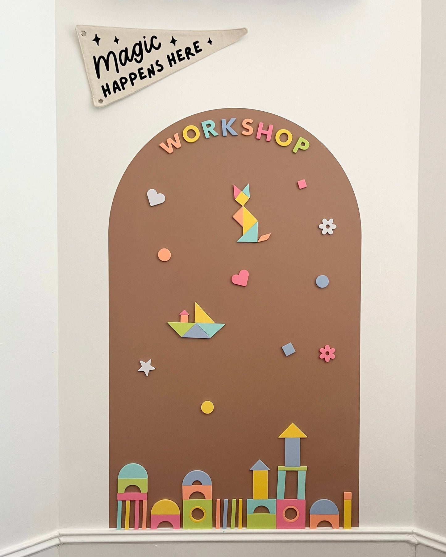 Magic Playwall - Arch Magnetic Wall Decal for Kids