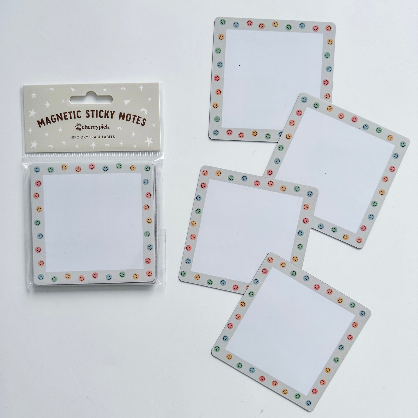 Magnetic Sticky Notes (10pc Dry Erase Labels)