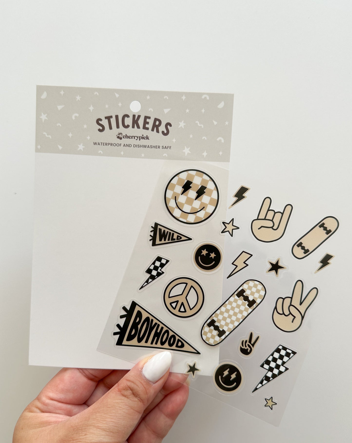 Boyhood Waterproof Sticker Sheet