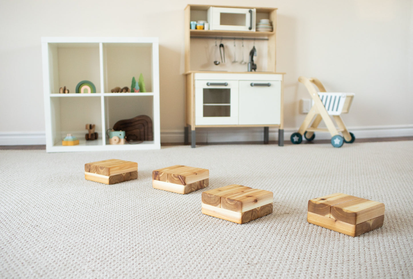 Outdoor Balance Beams and Stepping Stones