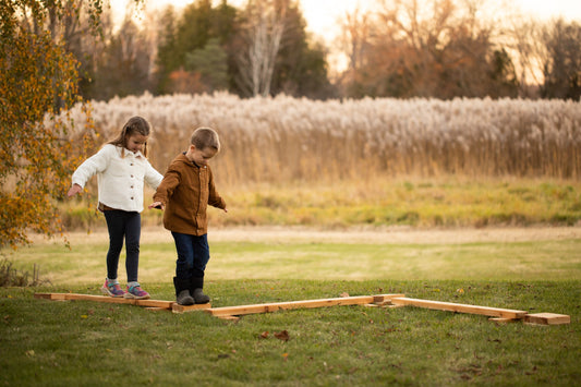 Outdoor Balance Beams and Stepping Stones