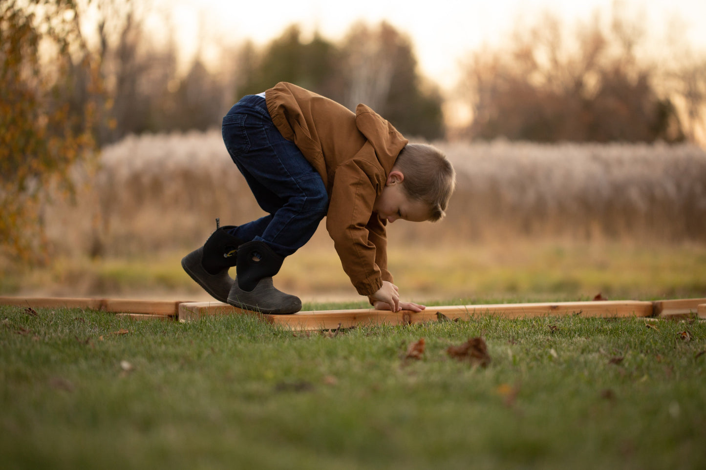 Outdoor Balance Beams and Stepping Stones