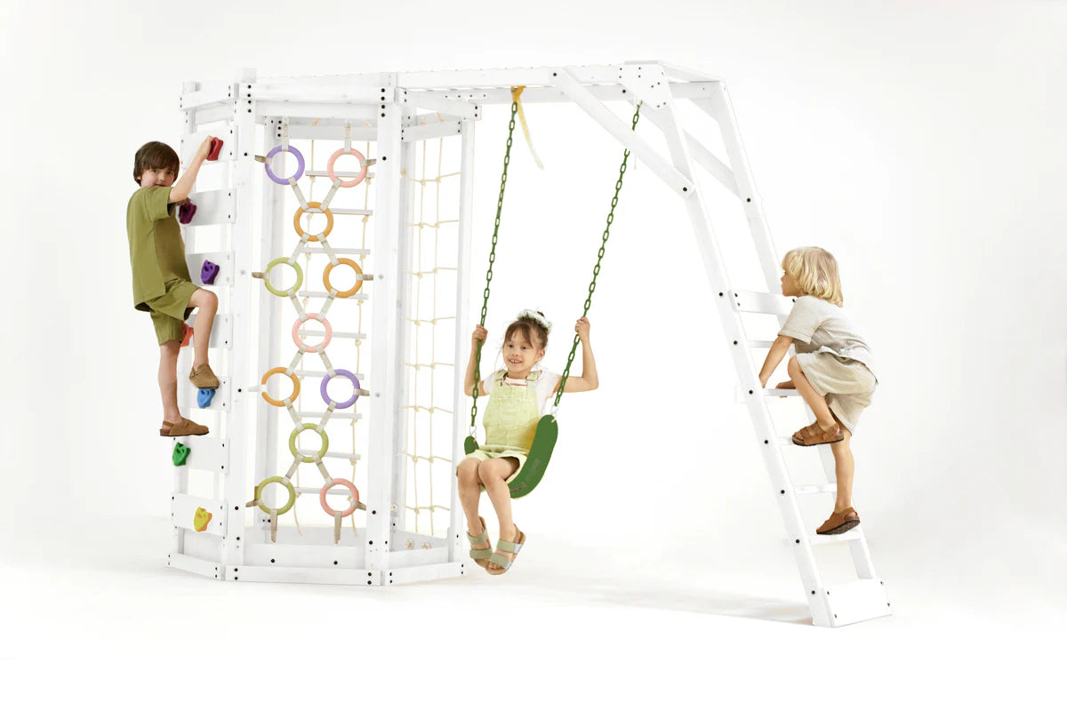Hawthorn XL – White - Octagon Outdoor Jungle Gym by Avenlur