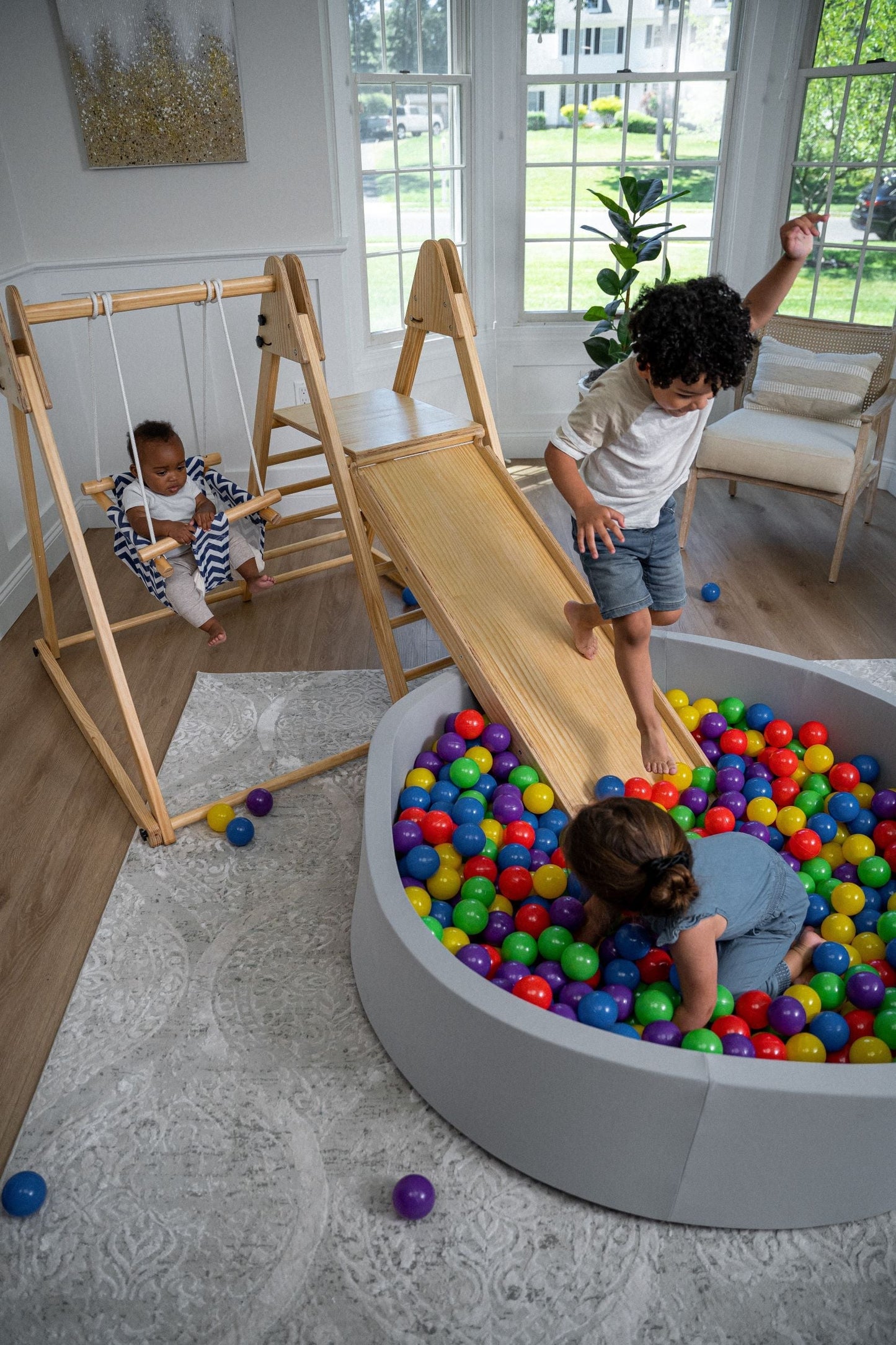 Genévrier - Ensemble de jeu pliable en bois véritable par Avenlur