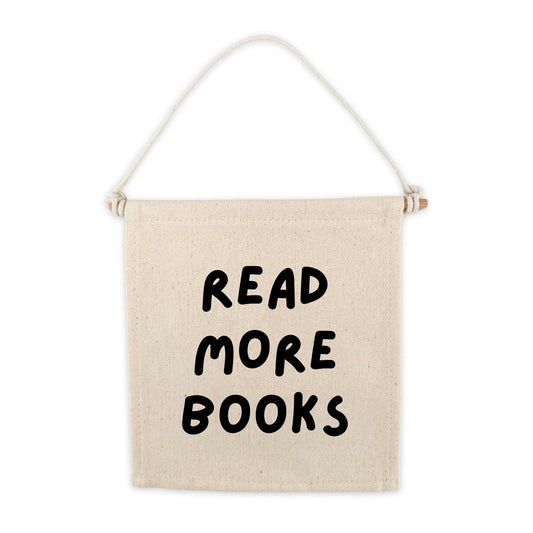 Read More Books Canvas Hang Sign