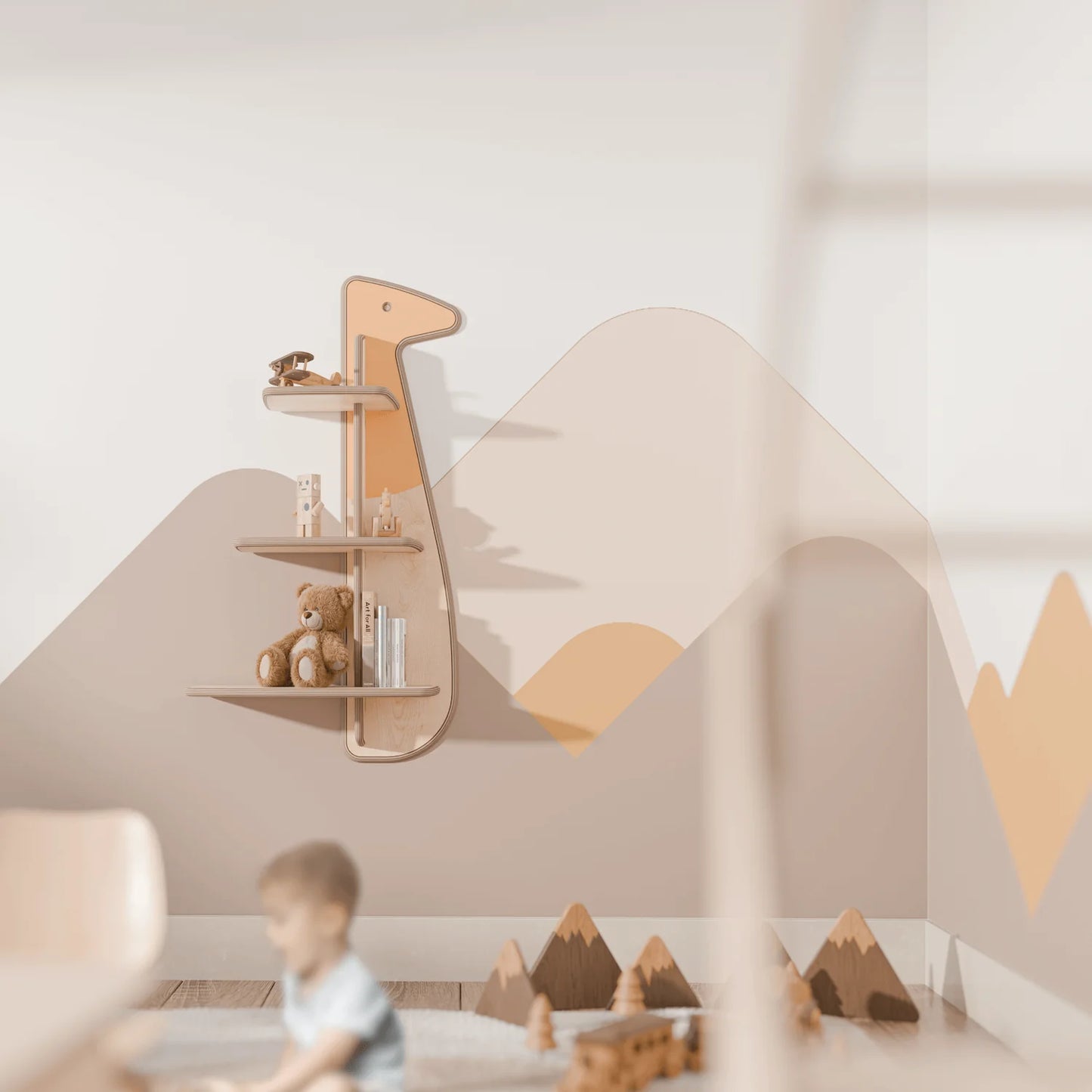 GYRAF Shelf - kids wall shelf (Made in Canada)