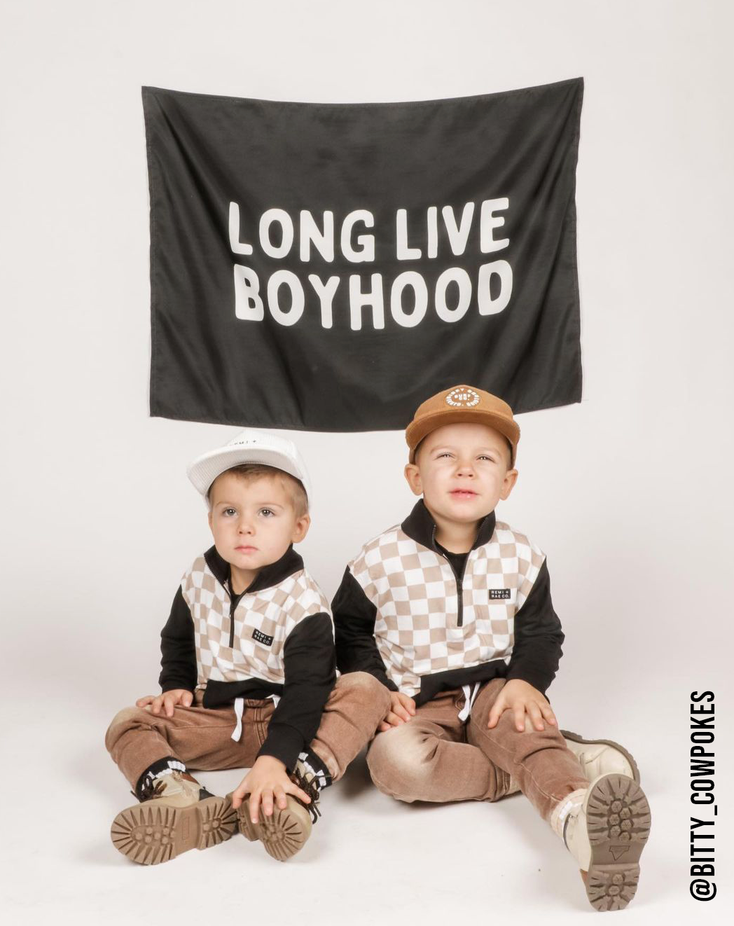 Long Live Boyhood Banner (Black)