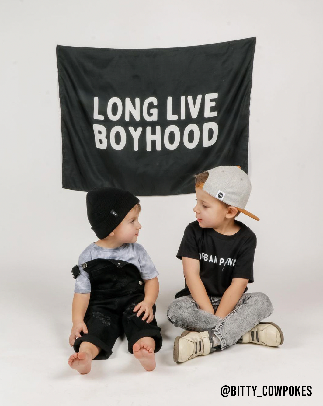 Long Live Boyhood Banner (Black)