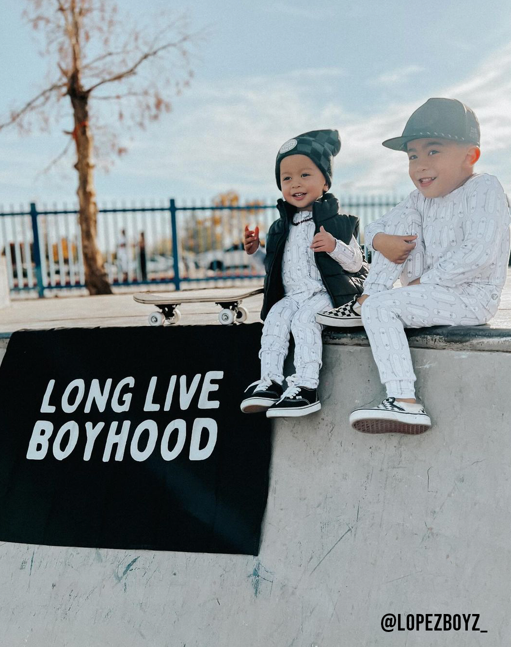 Long Live Boyhood Banner (Black)