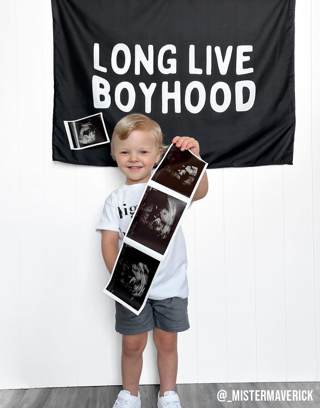 Long Live Boyhood Banner (Black)