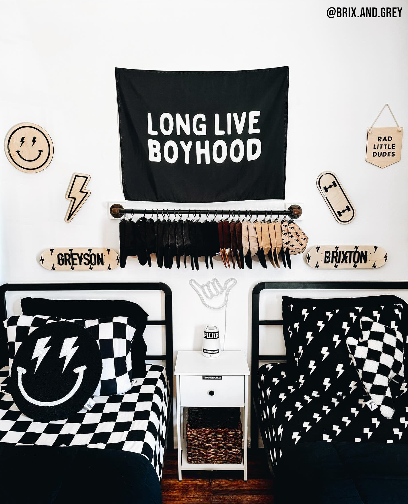 Long Live Boyhood Banner (Black)